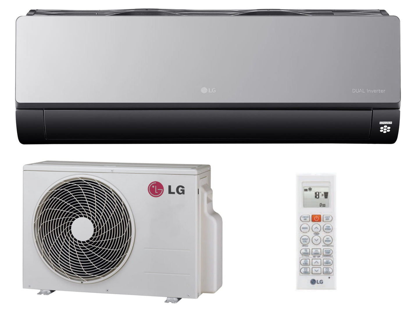 LG ARTCOOL Mirror AC24BK 6,6 kW z montażem