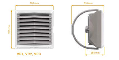 Wodna nagrzewnica powietrza VOLCANO VR1 AC