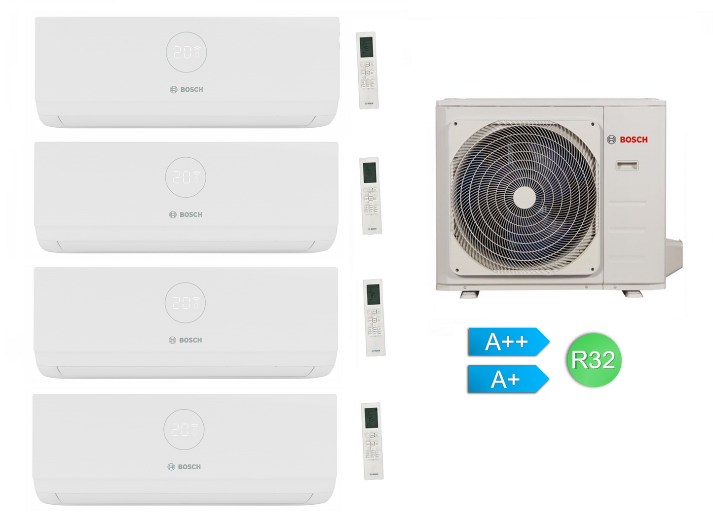 Klimatyzacja Multi-Split Bosch j. zewnętrzna Climate 5000 MS 36 OUE + 4x CL3000IU W 3,5 E