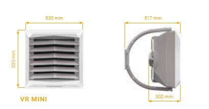 Wodna nagrzewnica powietrza VOLCANO VR MINI EC